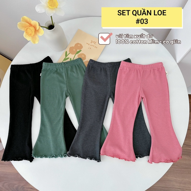 SET 4C QUẦN LOE SIÊU XINH CHO BÉ