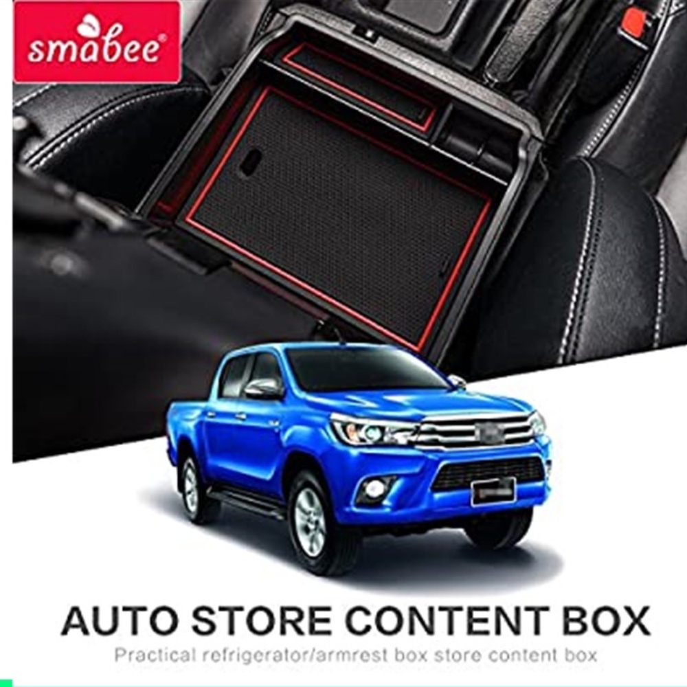 Khay Đựng Đồ Nhiều Ngăn Gắn Chỗ Đặt Tay Trung Tâm Điều Khiển Xe Hơi Toyota Hilux Revo Fortuner Innova 2016-2023