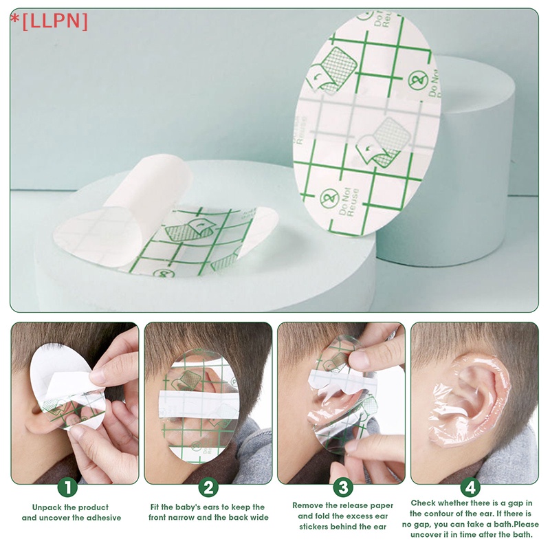 Set 20 Miếng Dán Bảo Vệ Tai Khi Tắm / Gội Kích Thước 4.5X7cm