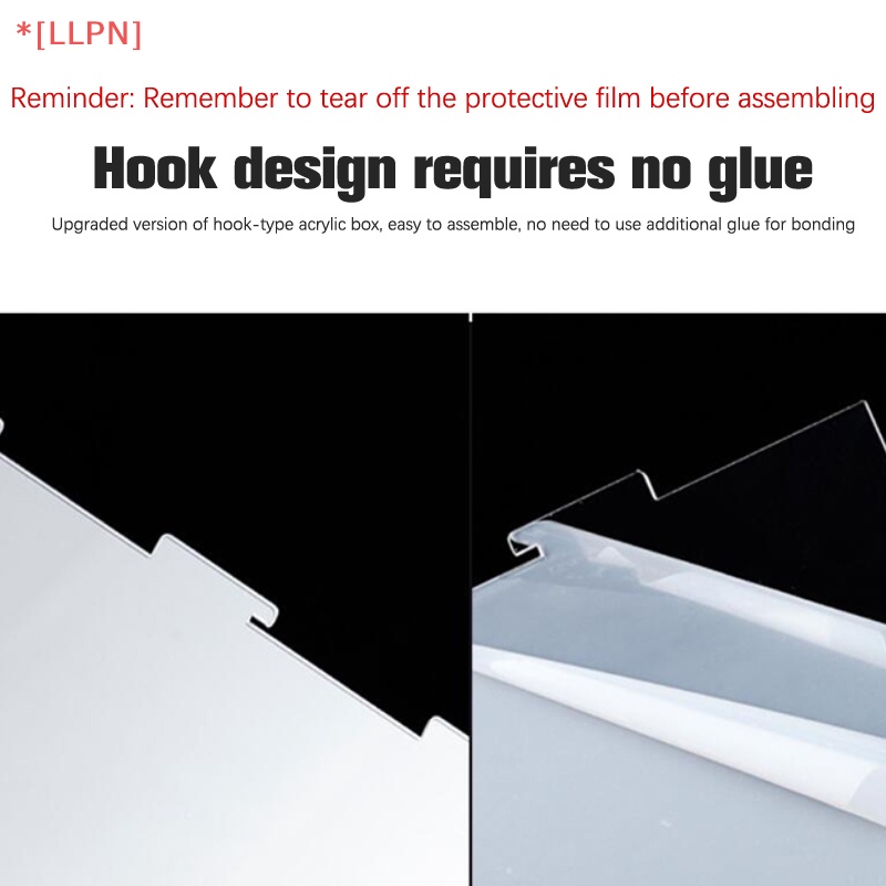 [loyaltysun] Hộp Đựng Mô Hình Xe Hơi Đồ Chơi Thủ Công Bằng Acrylic Trong Suốt Chống Bụi Sáng Tạo Có Giá Đỡ Trưng Bày