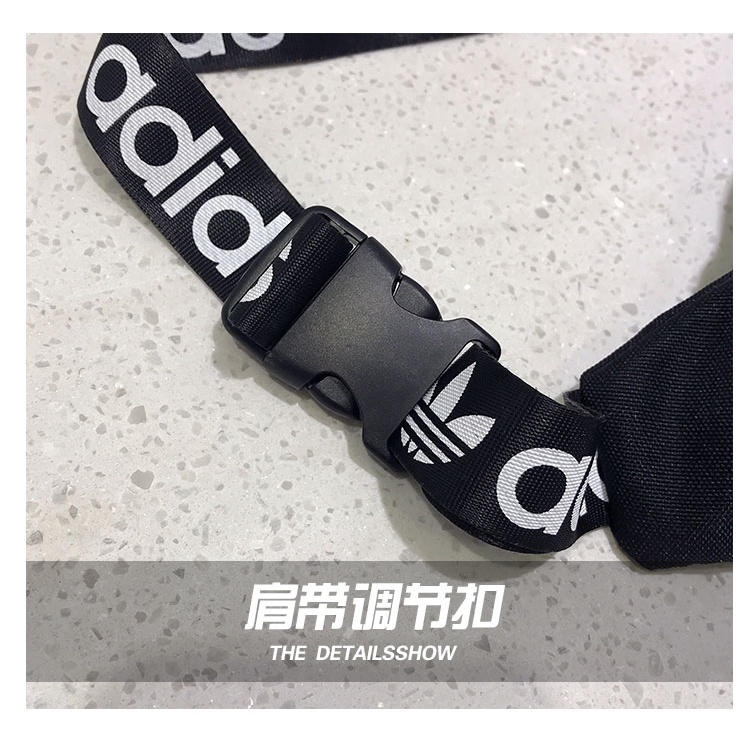 Túi Đeo Chéo Ngực ADIDAS6660 Màu Trơn Cỡ Vừa Thời Trang Cho Nam Và Nữ