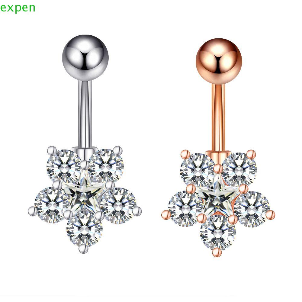 Khuyên RốN HìNh BướM TráI Tim|Khuyên Rốn Đính Đá Cá Tính