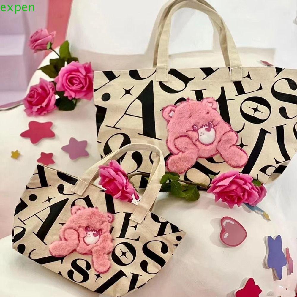 EXPEN Túi Tote Đeo Vai Cỡ Lớn Đựng Tiền Xu / Sách Đi Mua Sắm Cho Nữ Sinh