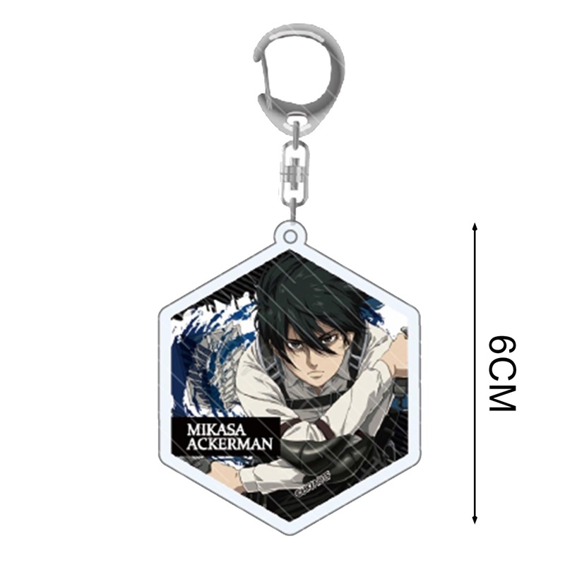 Móc Khóa Hoạt Hình Attack On Titan Levi Ackerman Eren Jaeger