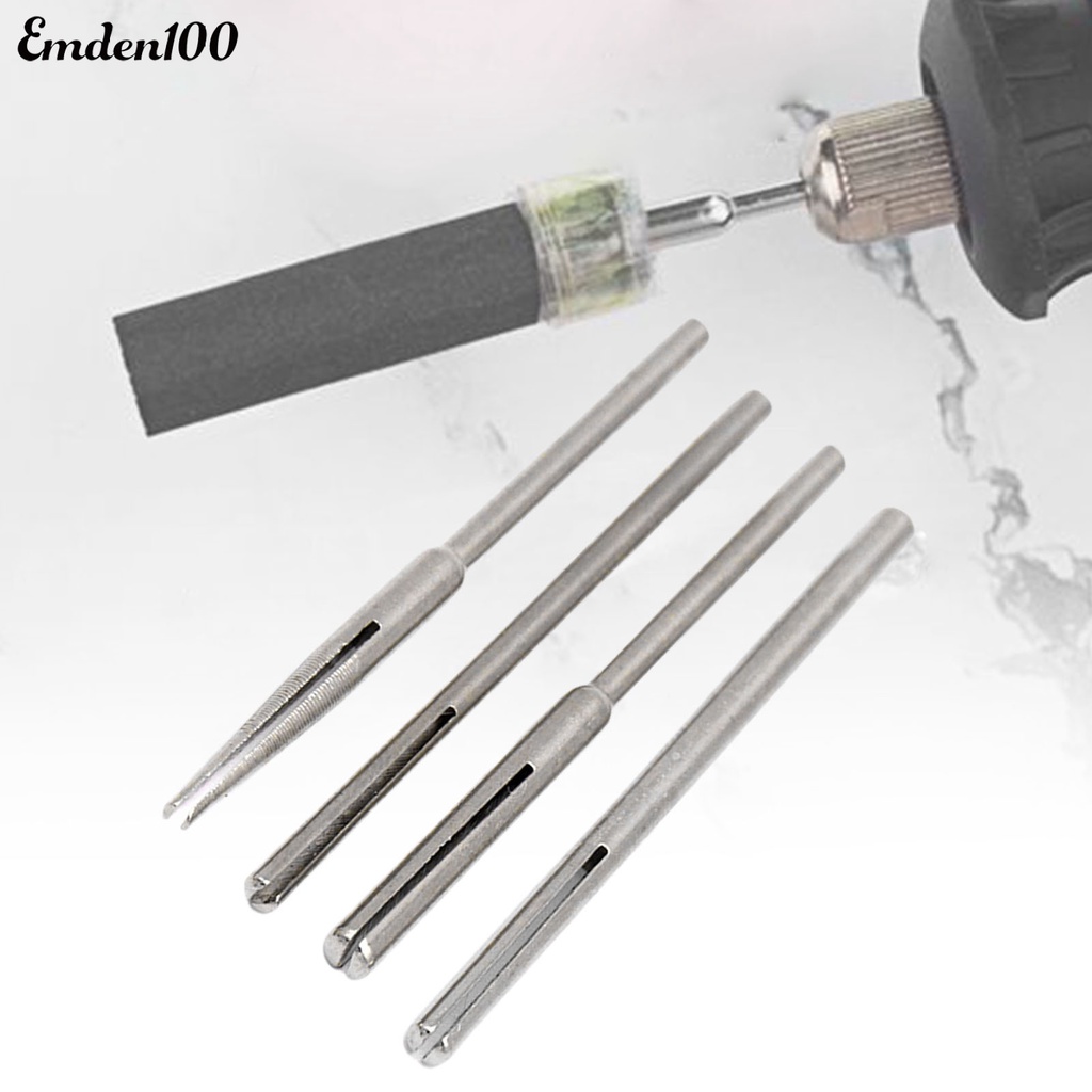 Set 4 Kẹp Giấy Nhám Bằng Thép Không Gỉ Giá Đỡ