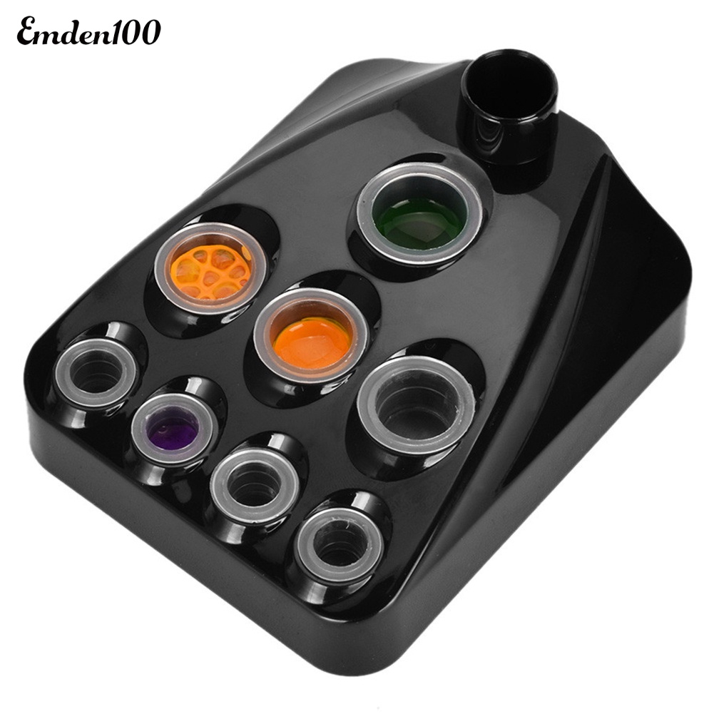 Giá Đỡ Mực Xăm 9 Lỗ Bằng Nhựa Tiện Lợi