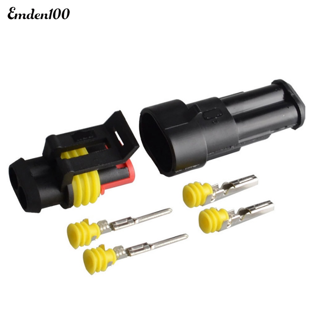 Bộ 10 Đầu Nối Dây Điện 2 Chiều Chống Nước Cho Xe Hơi