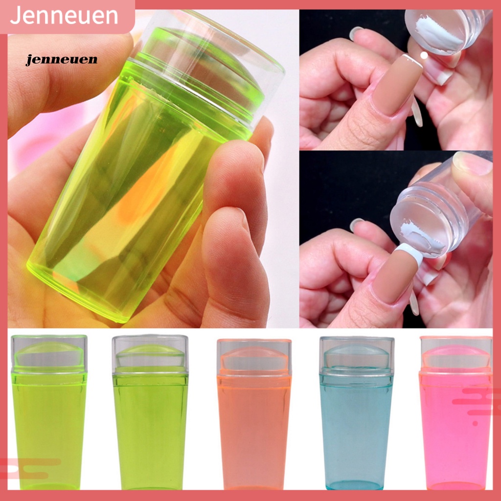 Dụng Cụ In Dấu Trang Trí Móng Tay Bằng Silicon Trong Suốt Dễ Vệ Sinh