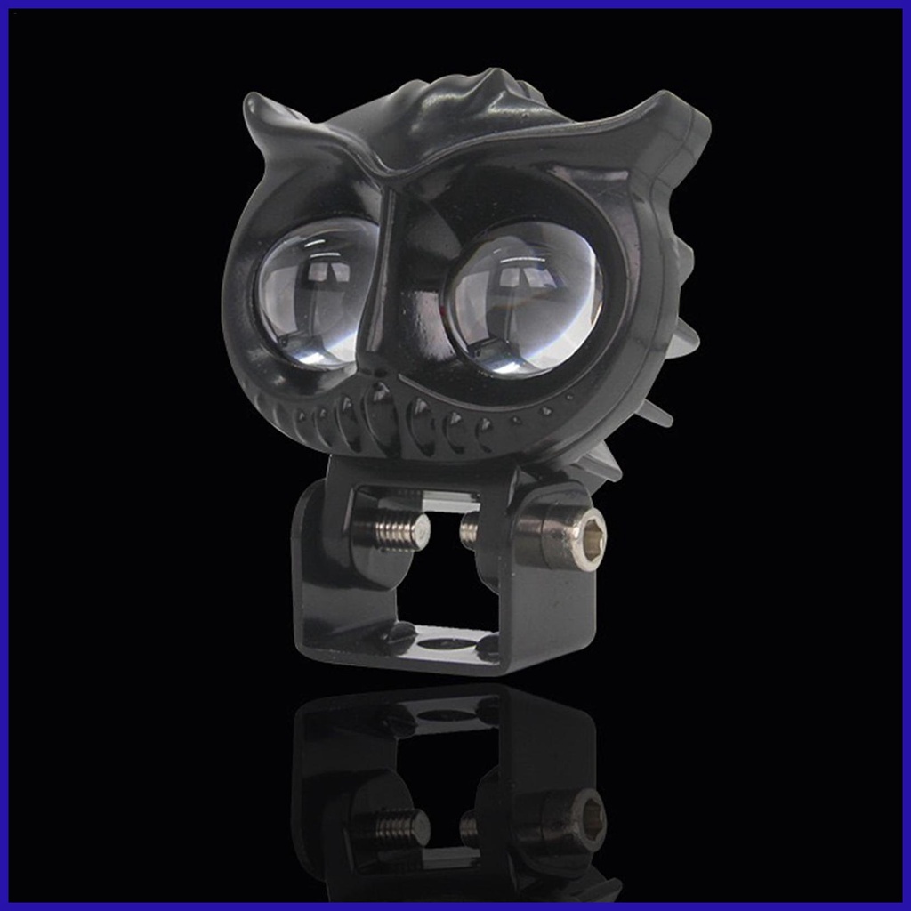 Đèn Pha LED Hai Màu Sương Mù Không Thấm Nước Hình Cú Mèo Cho Xe Máy Xe Hơi