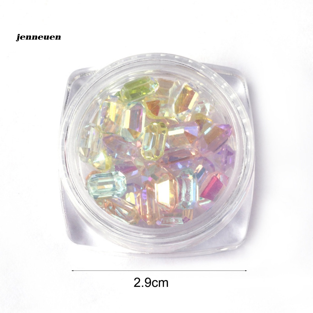 Set 30 Phụ Kiện Trang Trí Móng Tay Nghệ Thuật 3D Nhiều Màu Sắc Lấp Lánh