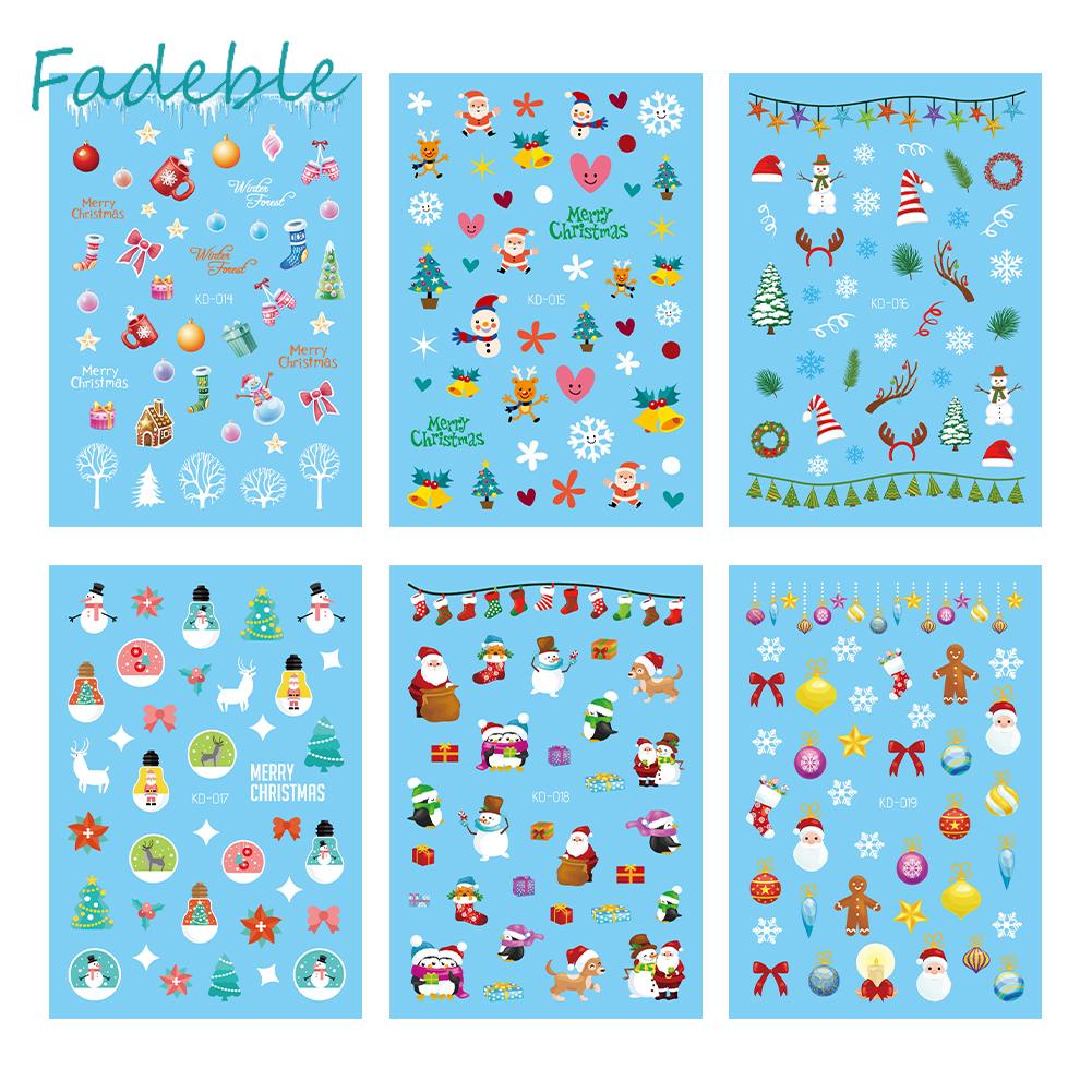 Bộ 12 Miếng Dán Trang Trí Móng Tay Họa Tiết Hoạt Hình Dễ Sử Dụng DIY