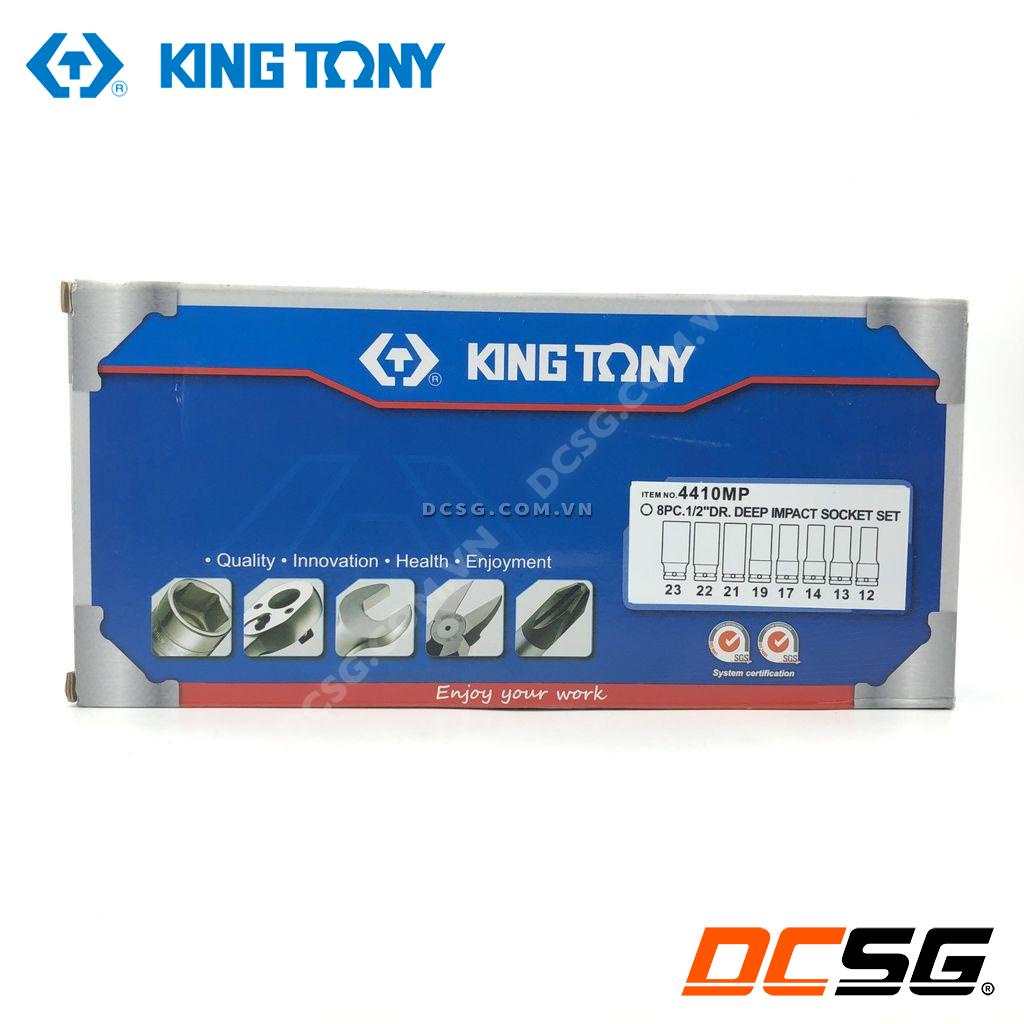 Bộ đầu tuýp màu đen, dài 78mm Kingtony 4410MP (8 chi tiết/bộ) | DCSG