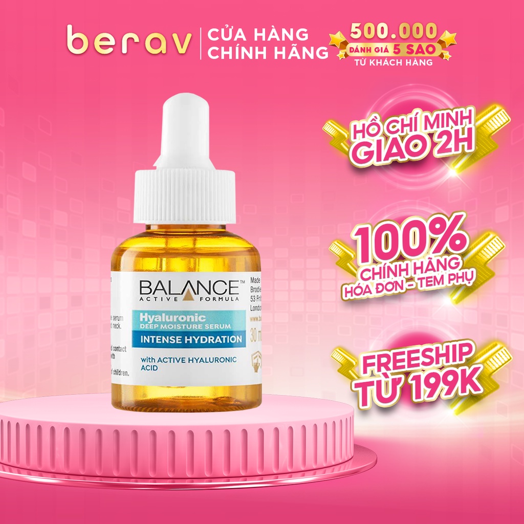 [ĐÃ KHUI SEAL HỘP GIẤY] Serum Balance Active Formula /Hyaluronic Cấp Nước Dưỡng Ẩm Deep Moisturizing 30ml