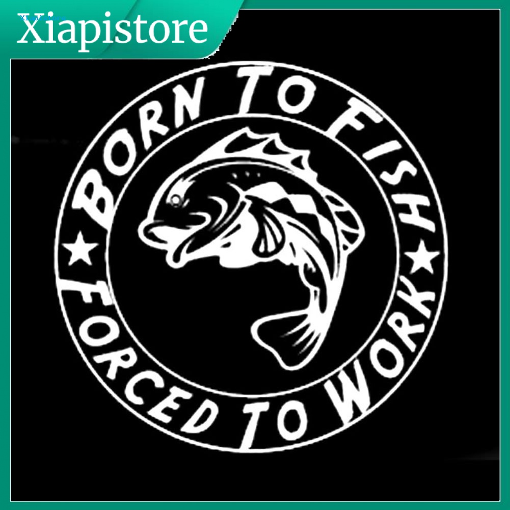 [Xiapistore] Hình Dán Câu Cá Sinh Động Trang Trí Xe Hơi Xe Máy