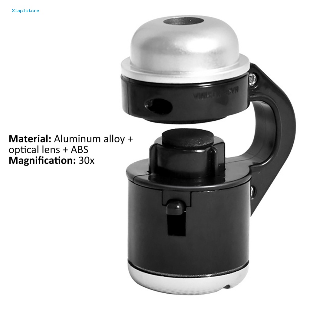 Kính Hiển Vi Góc Rộng Đa Năng Phóng Đại 30 Lần Có Đèn LED Cho Điện Thoại