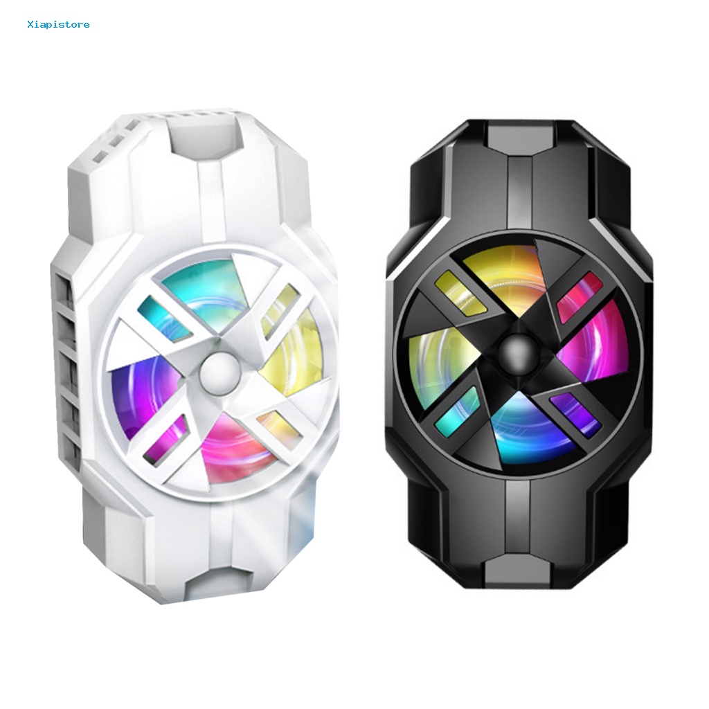 [Xiapistore] S3 Quạt Tản Nhiệt Bán Dẫn Làm Mát Nhanh Không Trơn Có Đèn Nhiều Màu Sắc Tiếng Ồn Thấp Tiện Lợi Dành Cho Điện Thoại