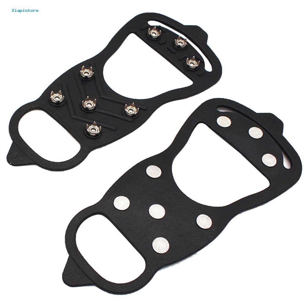 1 Cặp Vỏ Bọc Giày Leo Núi Hình Số 8 Chống Trượt Chống Rơi Co Giãn