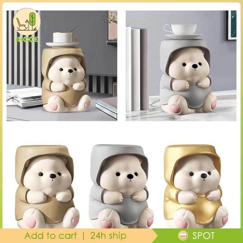 Mô Hình Gấu Bằng Nhựa Resin Để Bàn Trang Trí Văn Phòng