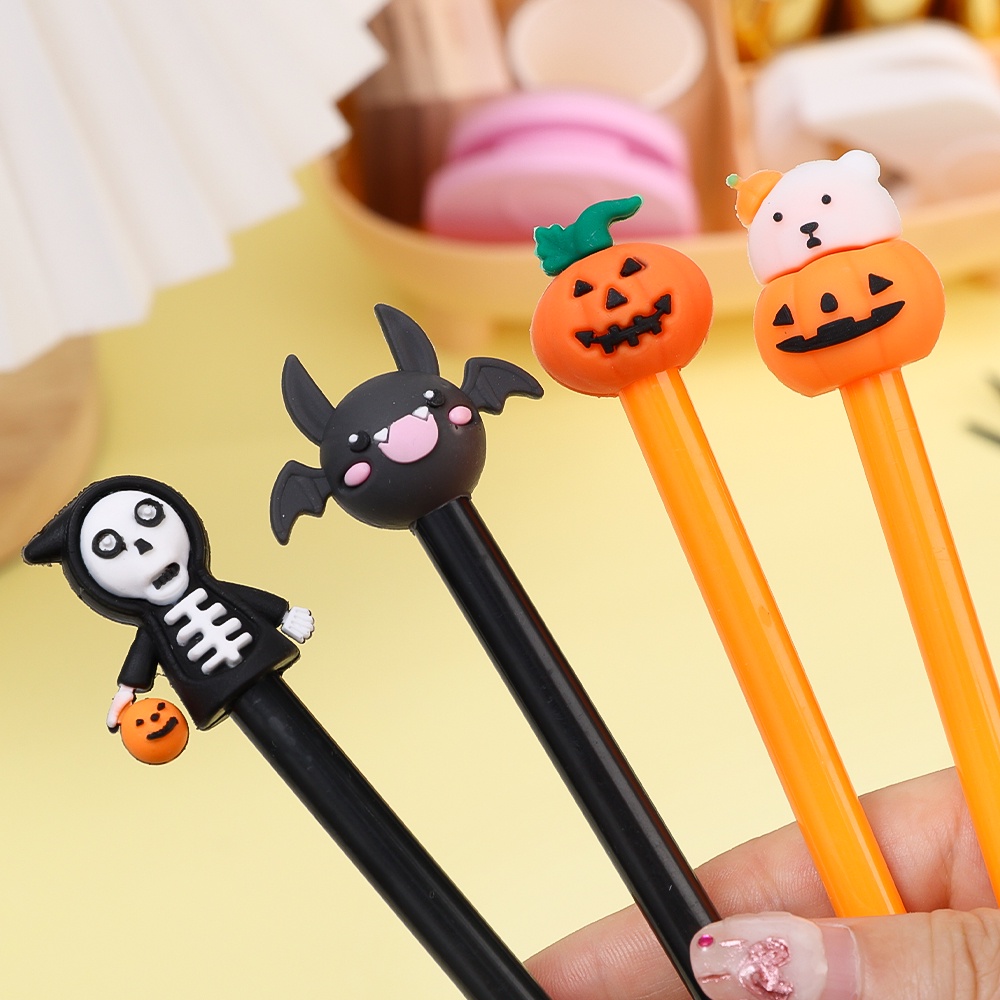 Bút Mực Gel Ngòi 0.5mm In Họa Tiết Hoạt Hình Phong Cách Halloween