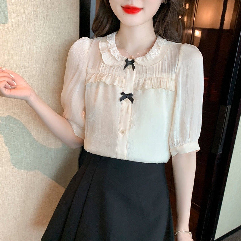 Áo Sơ Mi Ngắn Tay Dáng Rộng Thời Trang Mùa Hè Hàn Quốc Dành Cho Nữ