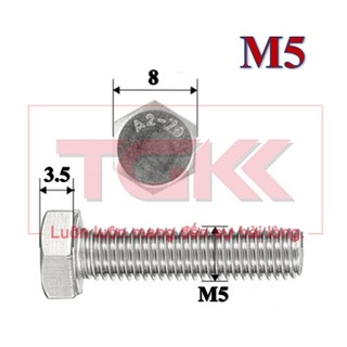 Bulong inox 304 m5 - din933