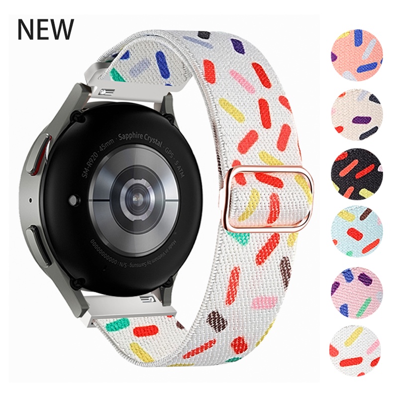 Dây Đeo Đồng Hồ Co Giãn Cho Samsung Galaxy Watch 5 / 5 Pro 44mm 40mm 45mm 20mm huawei Galaxy Watch 4 / 4 Classic 46mm 42mm