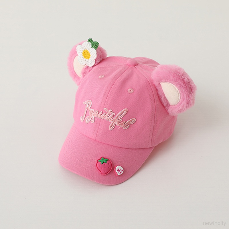 Mũ Lưỡi Trai Thêu Chữ Phong Cách Hàn Quốc Cho Bé Gái