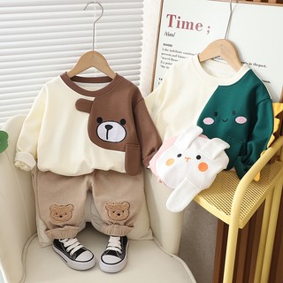 Set Đồ 2 Món Gồm Áo Thun + Quần Dài Thời Trang Mùa Xuân Cho Bé Sơ Sinh