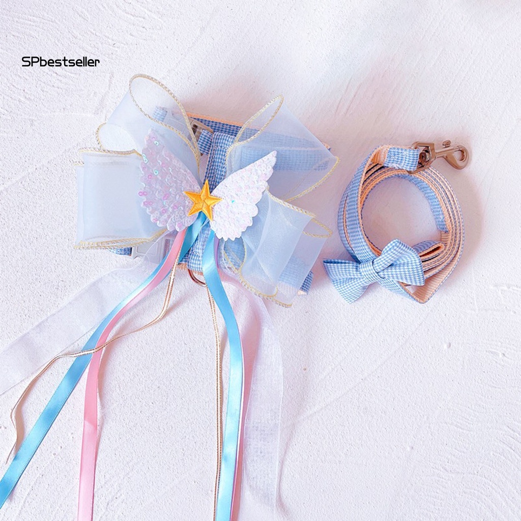 1 Bộ Dây Dắt Thú Cưng Đi Dạo Tạo Hiệu Ứng Ba Chiều Bằng Polyester