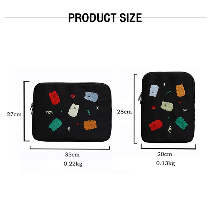 Arctic Hunter  Túi Đựng Máy Tính Bảng Chống Va Chạm Thêu Họa Tiết Dễ Thương Phong Cách Hàn Quốc Cho ipad 11 / 13 inch