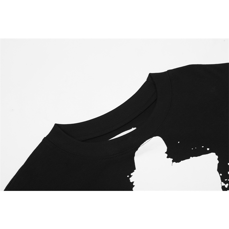 Áo Thun Cotton Tay Ngắn Dáng Rộng In Hình MAISON MARGIELA Kỹ Thuật Số Thời Trang Unisex