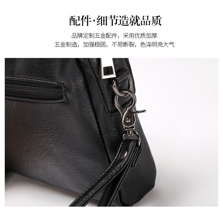 Túi Da Đeo Chéo Một Bên Vai Thêu Họa Tiết Phong Cách Hàn Quốc Cho Nam