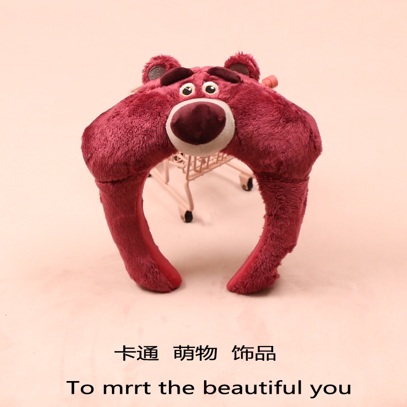 Băng Đô Cài Tóc Hình Chú Bò Sữa / Chuột Mickey / Minnie / Hoa Hồng Nhồi Bông Dễ Thương Cho Người