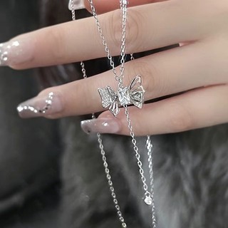 Vòng cổ mặt bướm đính đá pha lê