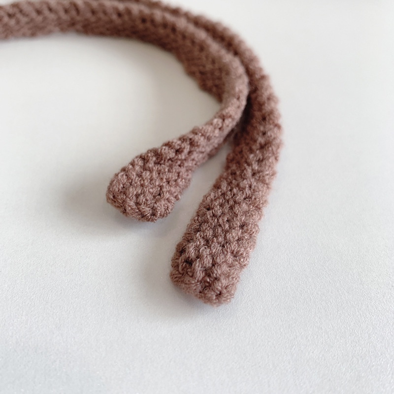 Mũ Beanie Dệt Kim Mềm Mại Màu Trơn Giữ Ấm Mùa Đông Cho Bé