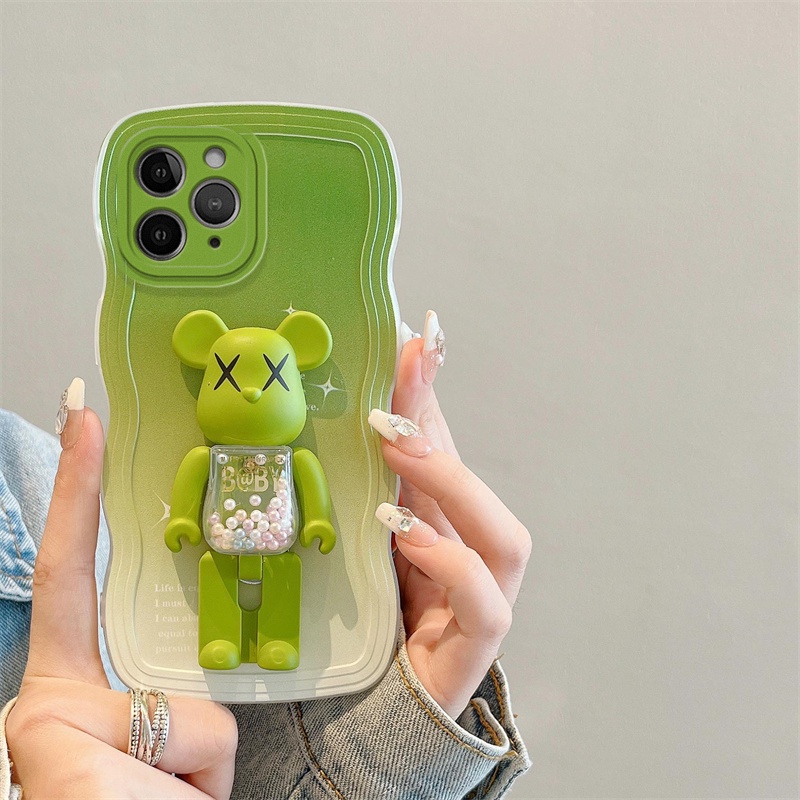 Ốp Điện Thoại TPU Silicon Phối Da Màu Gradient Lấp Lánh Sang Trọng Chống Sốc Cho iphone XR X XS Max 6 6S 7 8 Plus