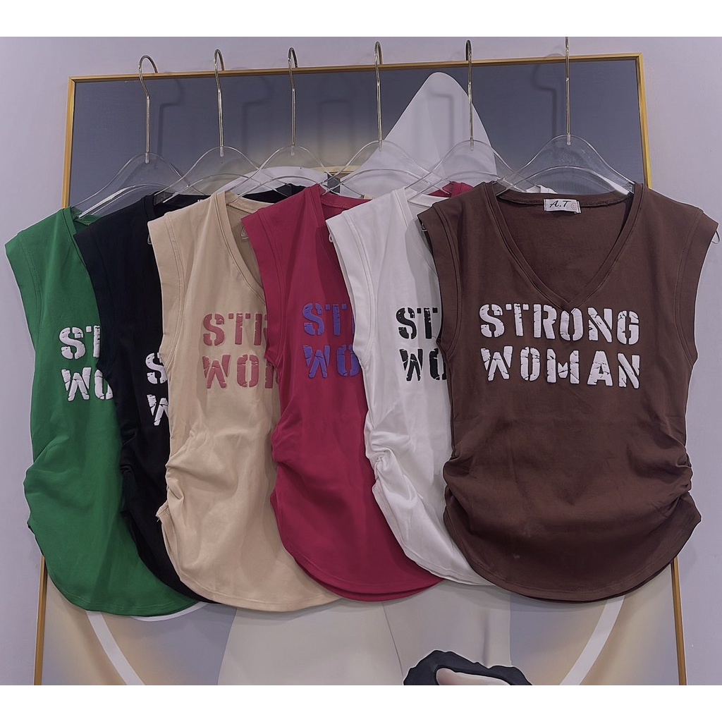 Áo Thun Nữ Cổ Tim Nhún Eo Vạt Bầu