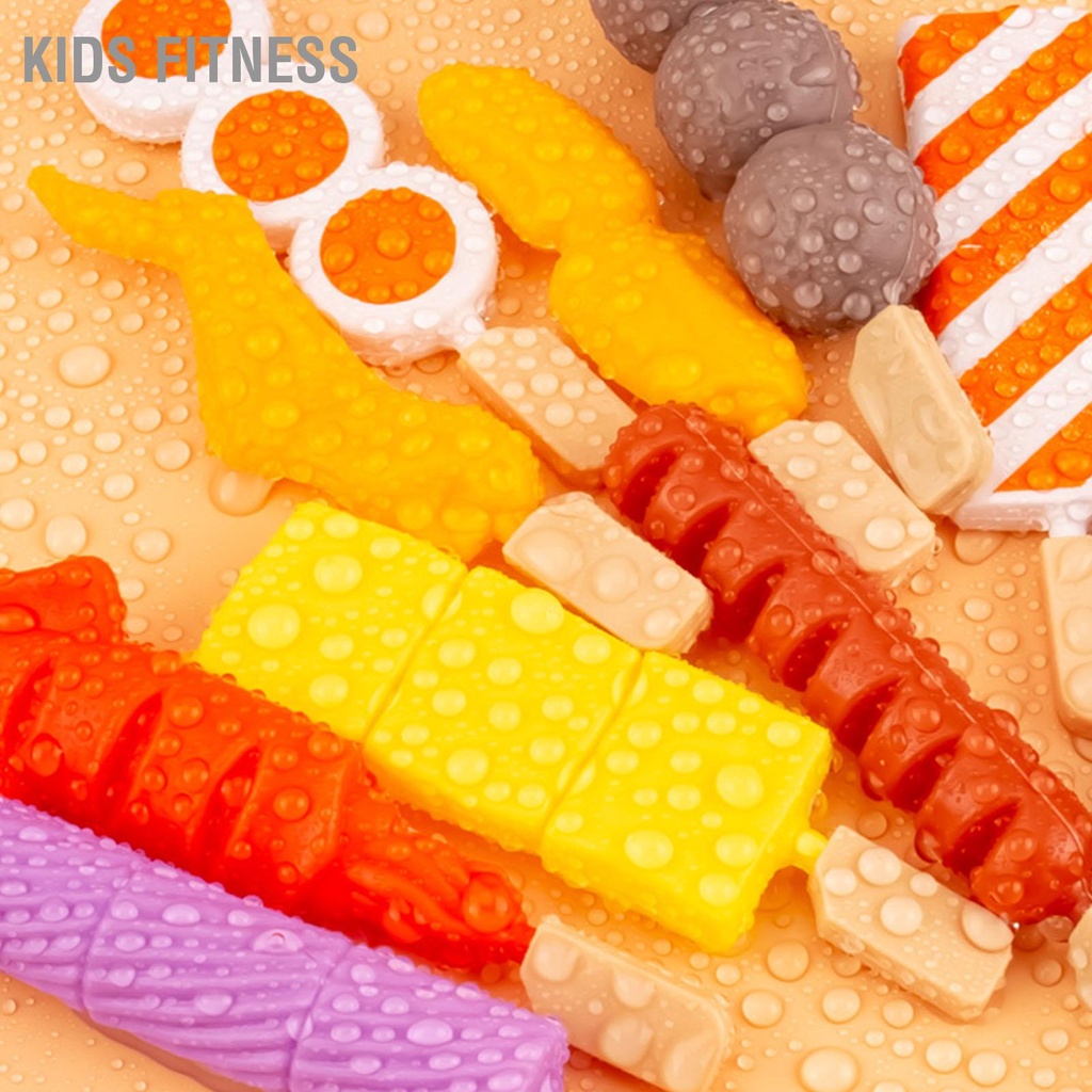 Kids Fitness 28 Chiếc Trẻ Em Vỉ Nướng Playset Khay Kẹp Thực Phẩm Mô Phỏng Nhà Bếp Vai Trò Chơi Đồ