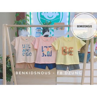 UALAROGO - Bộ cộc tay Ualarogo vải cotton mềm mát cho bé