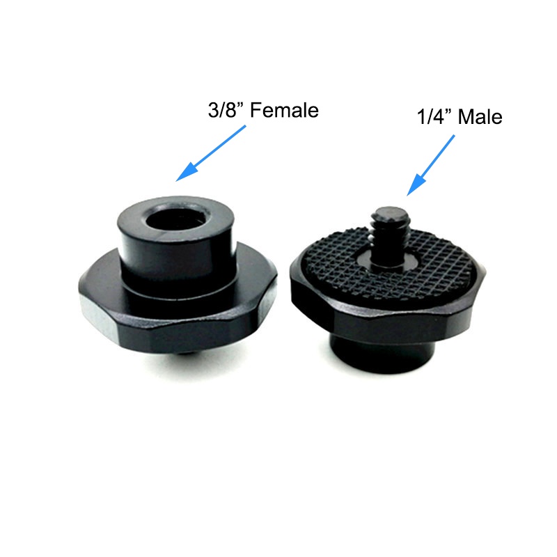 Ốc Lục Giác Bằng Kim Loại 3 / 8 "Female Sang 3 / 8 1 / 4" Male Cho Giá Ba Chân DSLR