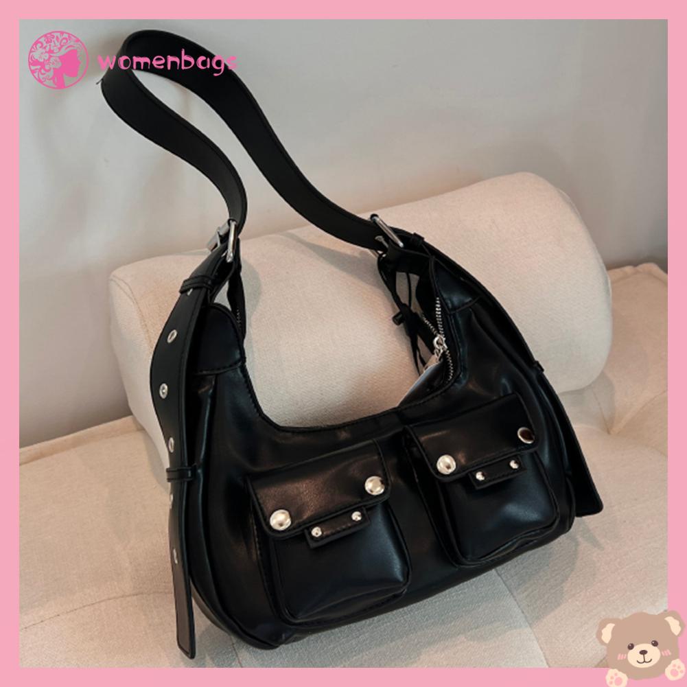 ✿ Bộ Phụ Kiện Cho Máy Tính Bảng WB WB WB WB ✿ Túi Xách Mua Sắm Da PU Hai Ngăn Màu Trơn Di Động Tùy Chỉnh Kích Thước Nhỏ Gọn Thời Trang Cho Nữ