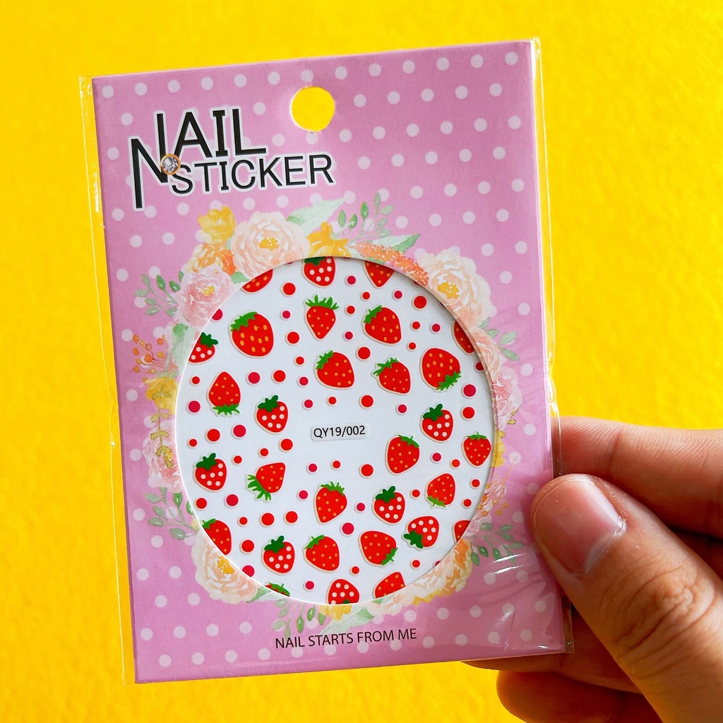 Miếng Dán Trang Trí Móng Tay Họa Tiết Hoạt Hình 3D Chống Thấm Nước TZ055