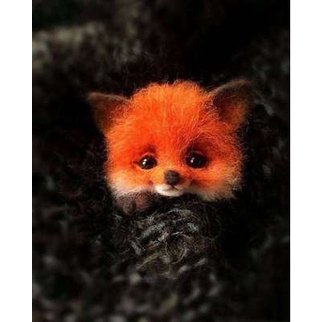 Ghim Cài Áo Hình Mèo / Cáo / Cáo Bằng Len Làm Thủ Công DIY Sáng Tạo