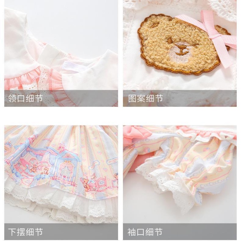 Đầm Công Chúa Phong Cách Lolita Cho Bé Gái