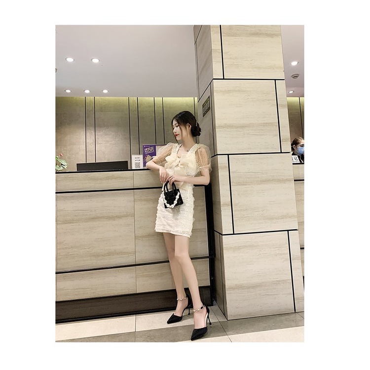 Giày Cao Gót Mũi Nhọn Phối Khóa Cài Thời Trang Mùa Hè 2022 Mới Dành Cho Nữ