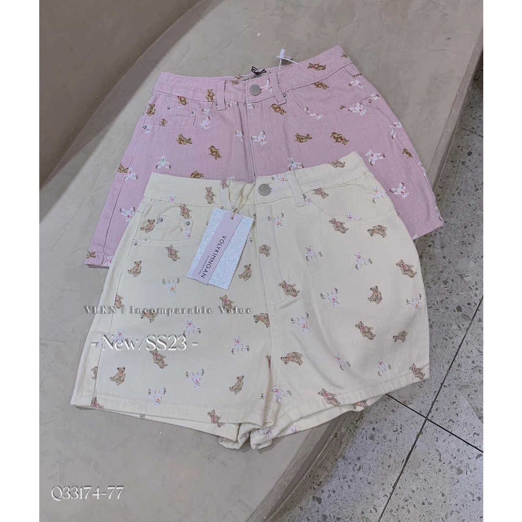 Quần sh.ort je.an gấu nâu