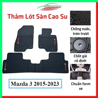 Thảm lót sàn cao su cho xe Mazda 3 2015-2023 hàng chuẩn theo xe chịu lực tốt
