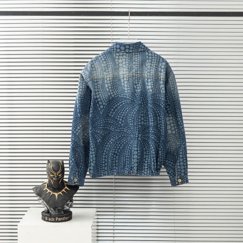 ❤️❤️ ❤️❤️ Áo Khoác Jean Nam Tay Dài Thêu Hoa Thời Trang