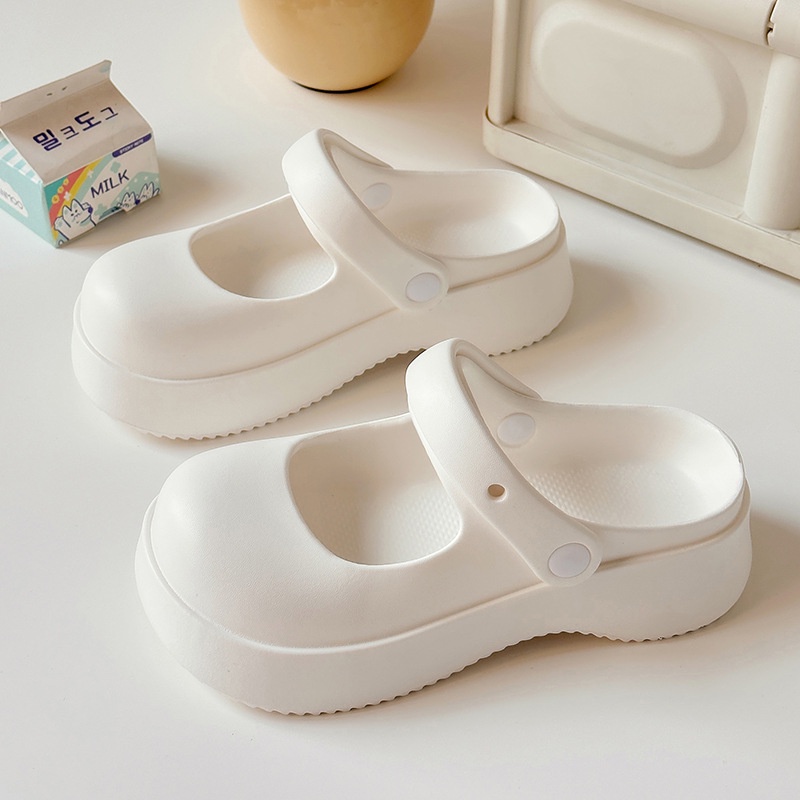 CHUMIAN Dép Mary Jane Đế Mềm Thoải Mái Thời Trang Dành Cho Nữ