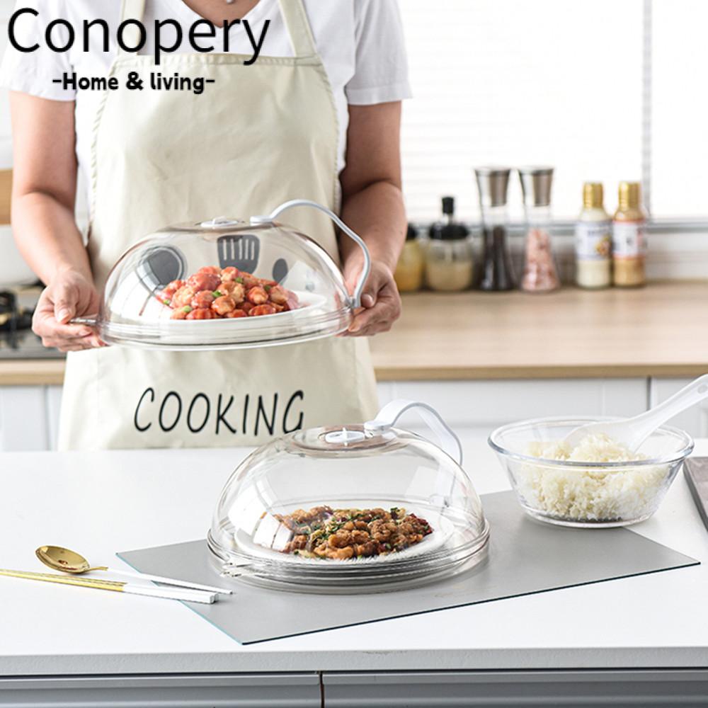 Conopery Nắp đậy thực phẩm bằng lò vi sóng tay cầm có thể tháo rời bằng nhựa chịu nhiệt anti-sputtering nắp bếp